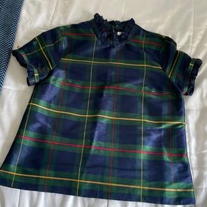 Crown and Ivy plaid blouse